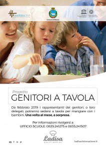 locandina genitori a tavola